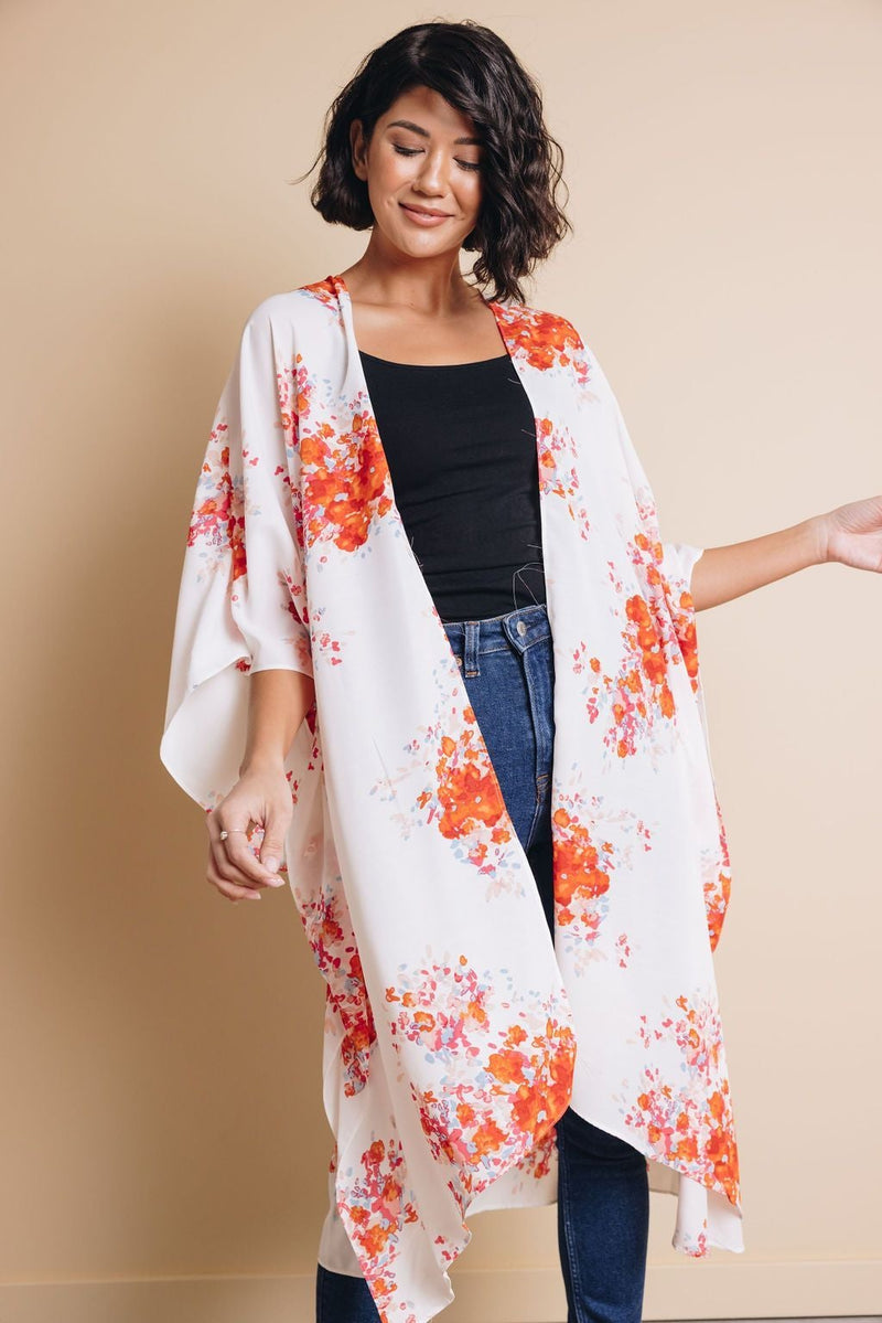 Coachella Love Floral Kimono