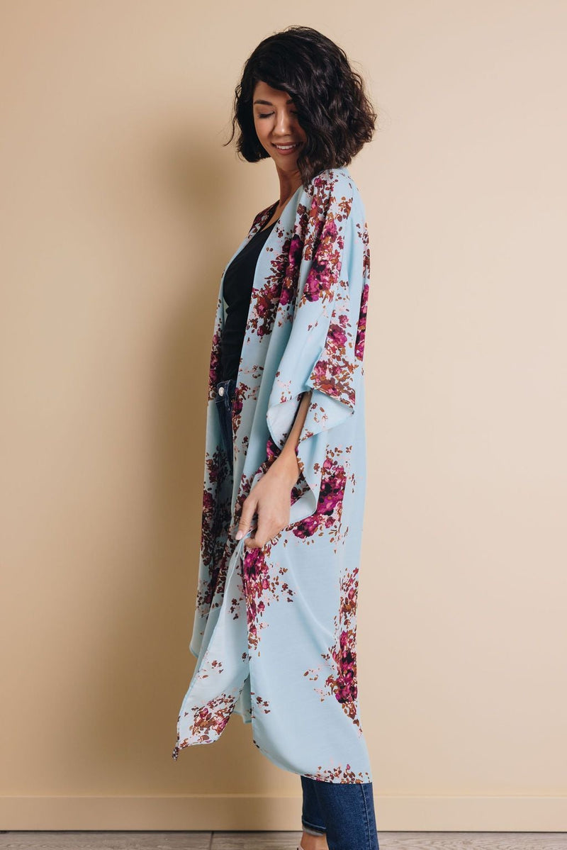 Coachella Love Floral Kimono