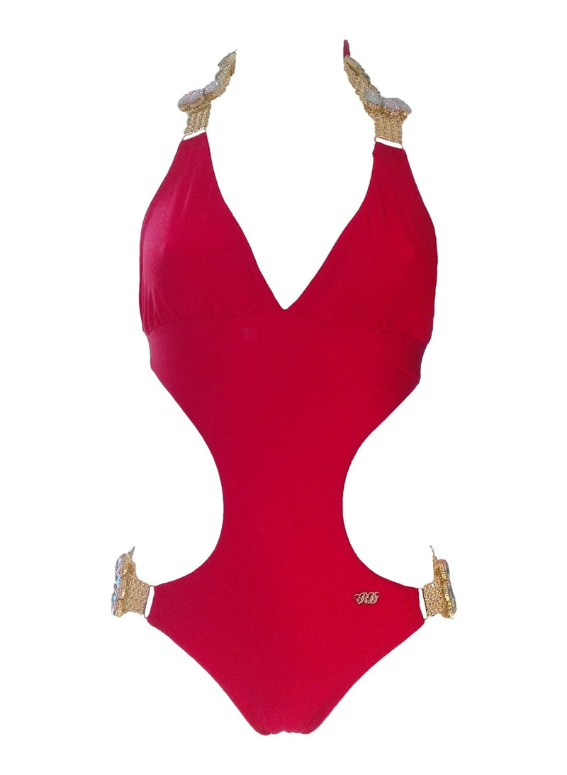 Emma One-Piece Swimsuit - Red