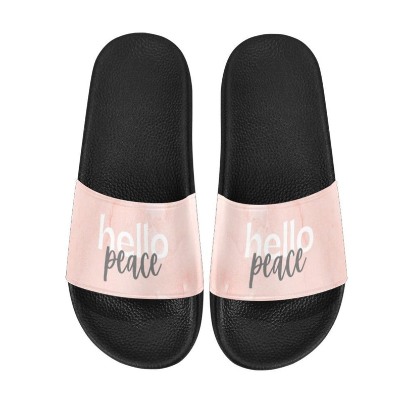 Flip-Flop Sandals, Peace Marble Hello Peace Style Womens Slides