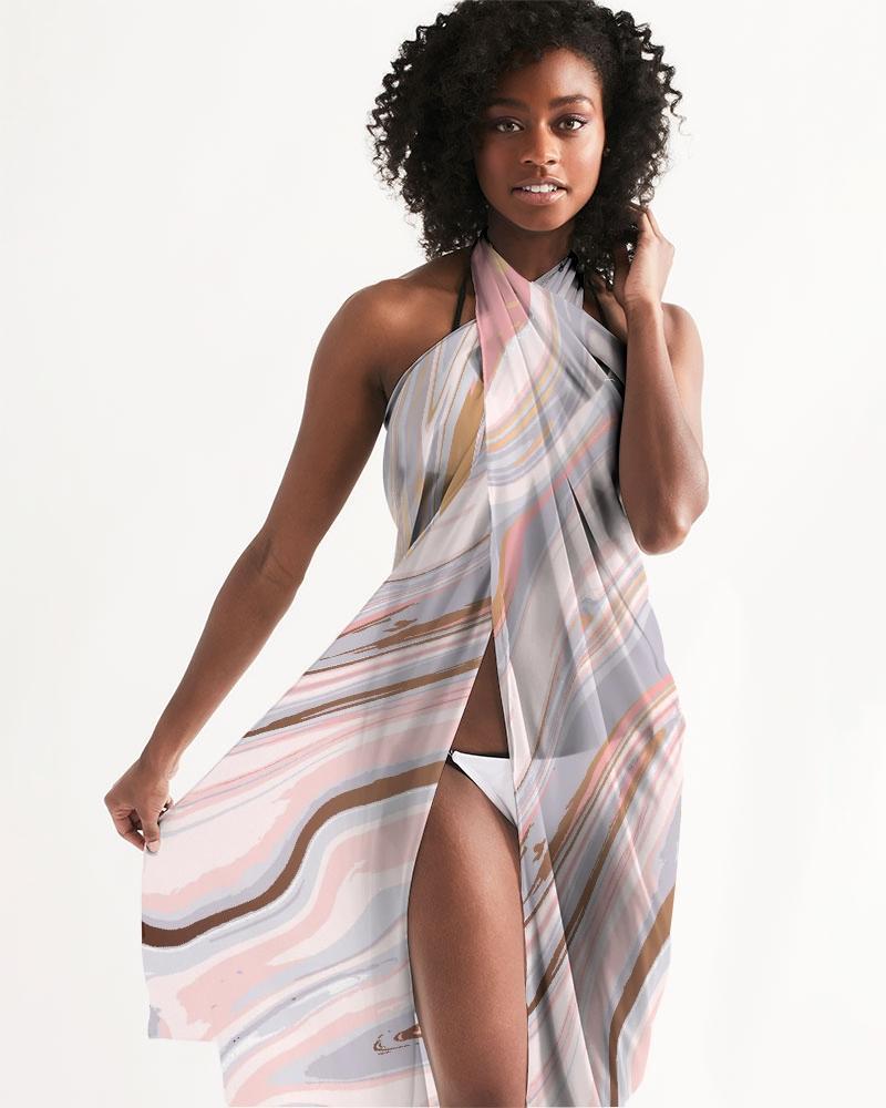 Uniquely You Sheer Love Marble Swimsuit Cover Up